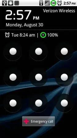 Lock screen with battery circle FBD.webp